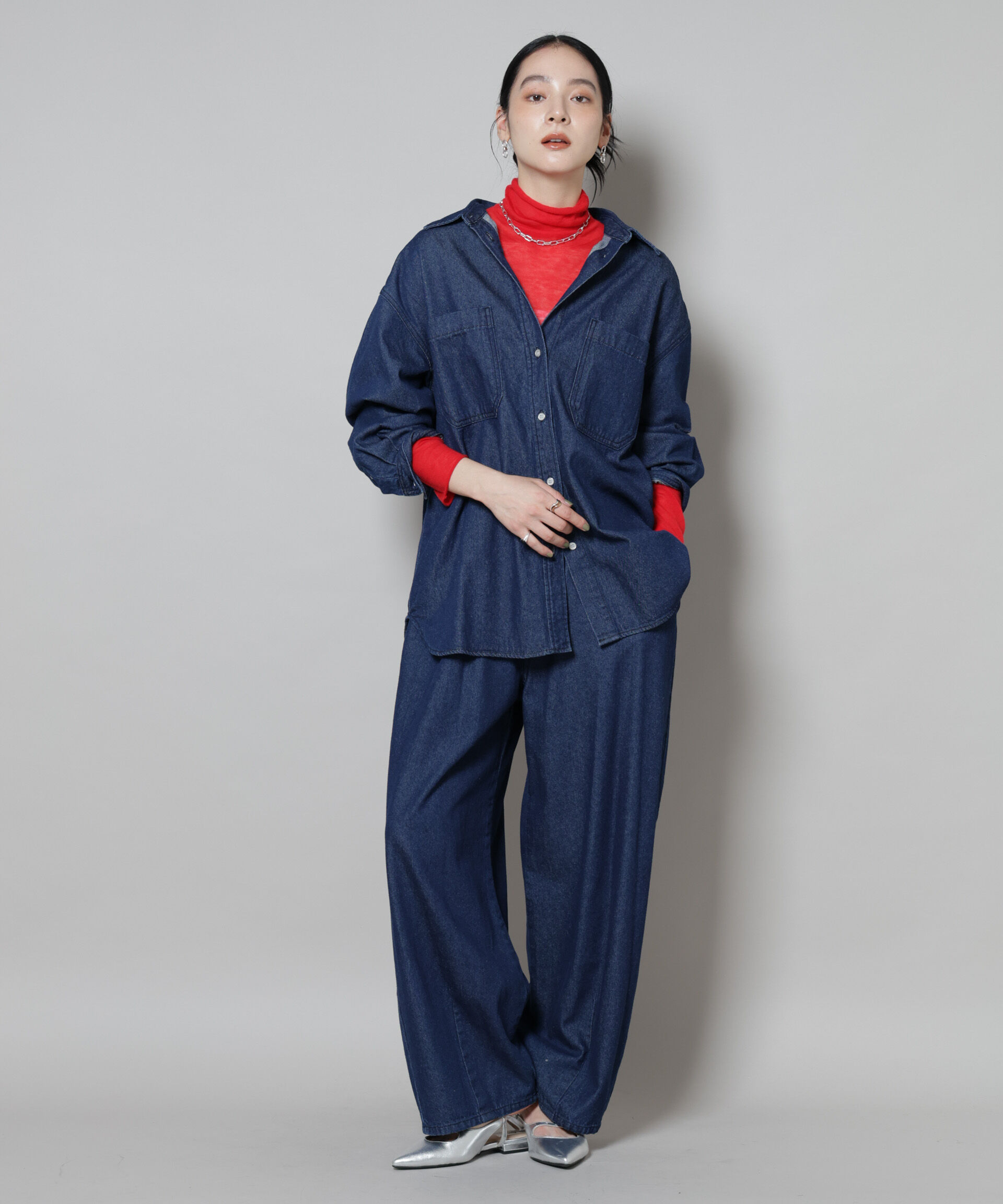 nano･universe「スイビウールタートルネックニットプルオーバー」|ニット・セーター|