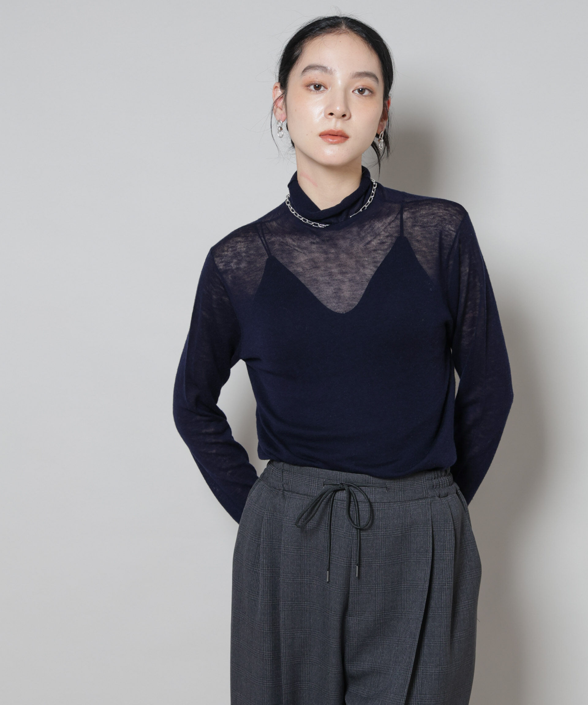 nano･universe「スイビウールタートルネックニットプルオーバー」|ニット・セーター|