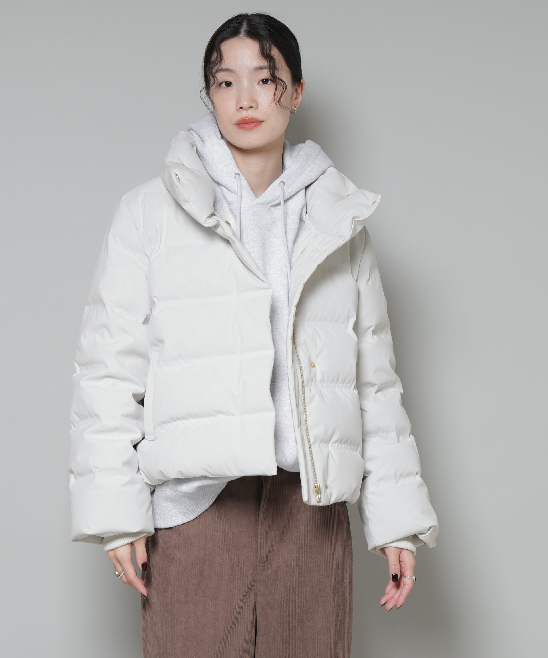 nano･universe「ボリュームネックダウンショートコート」|ダウン|