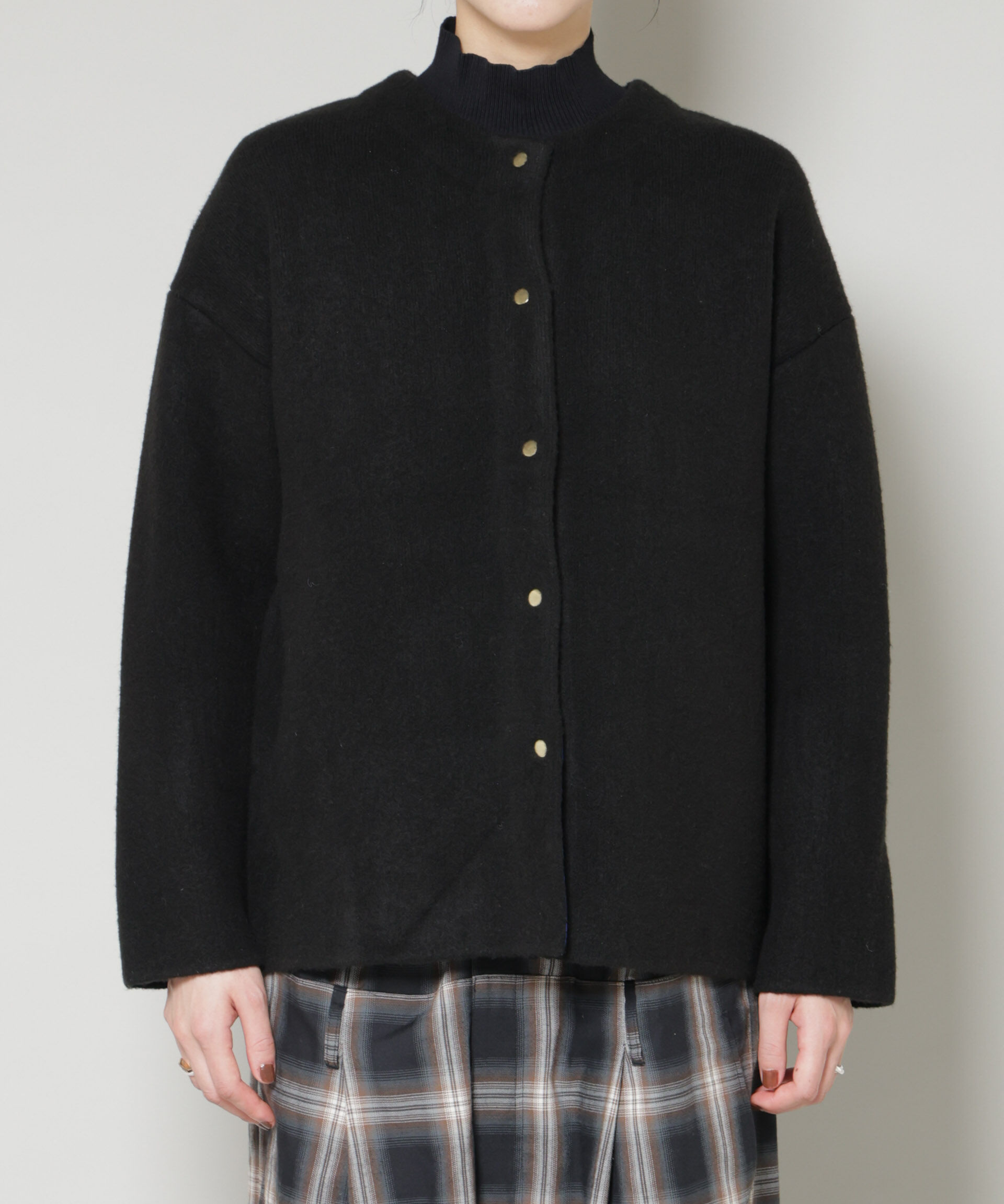 nano･universe「ダブルフェイスニットカーディガン」|ニット・セーター|