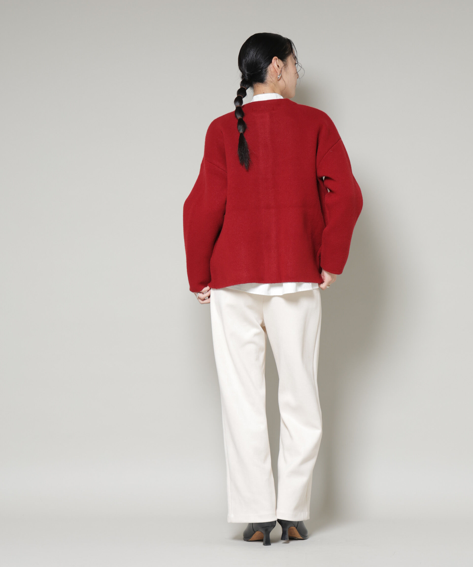 nano･universe「ダブルフェイスニットカーディガン」|ニット・セーター|