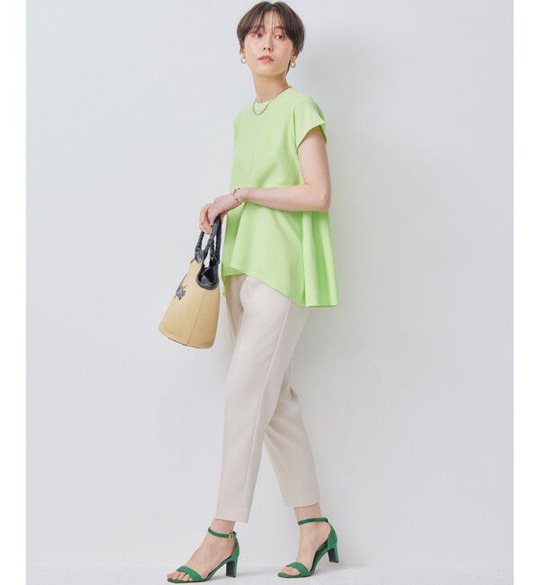 組曲「【WEB限定カラーあり】バックフレアニットTシャツ」|ニット・セーター|