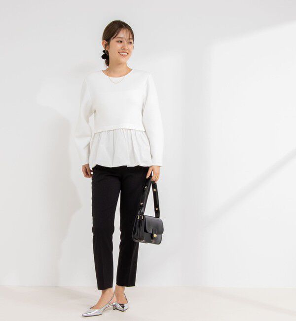 NOLLEY'S sophi「ウォッシャブルウール調サージテーパードパンツ」|その他|