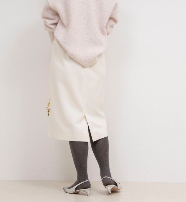 NOLLEY'S sophi「《セットアップ対応》ウォッシャブルウール調サージセミタイトスカート」|タイト|