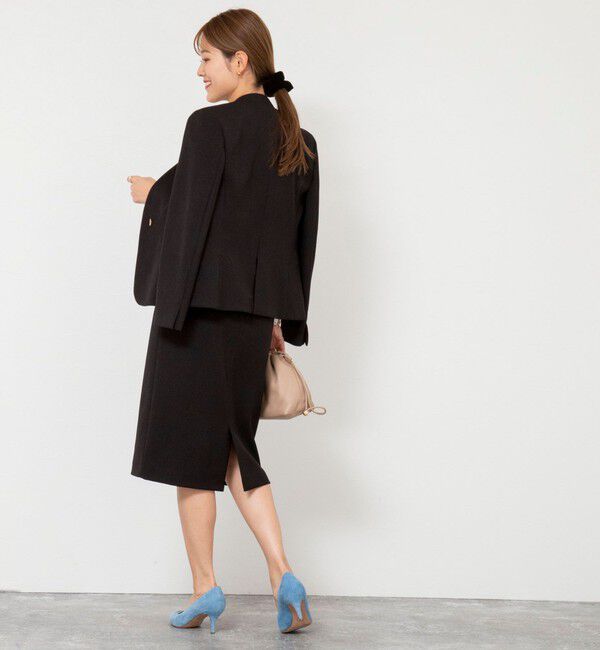 NOLLEY'S sophi「《セットアップ対応》ウォッシャブルウール調サージセミタイトスカート」|タイト|