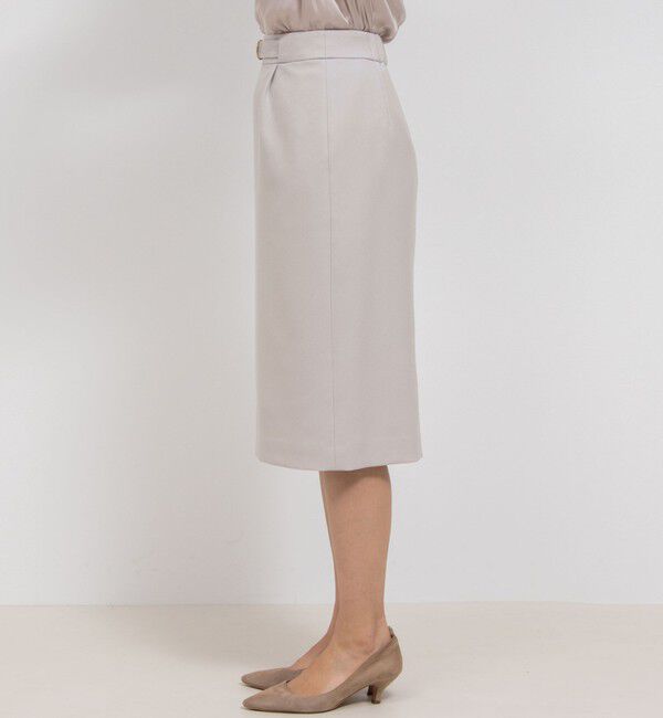 NOLLEY'S sophi「《セットアップ対応》ウォッシャブルウール調サージセミタイトスカート」|タイト|