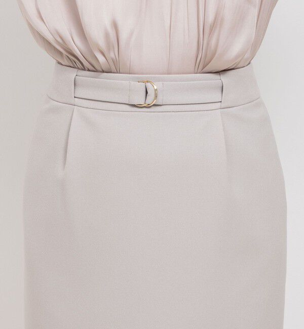 NOLLEY'S sophi「《セットアップ対応》ウォッシャブルウール調サージセミタイトスカート」|タイト|