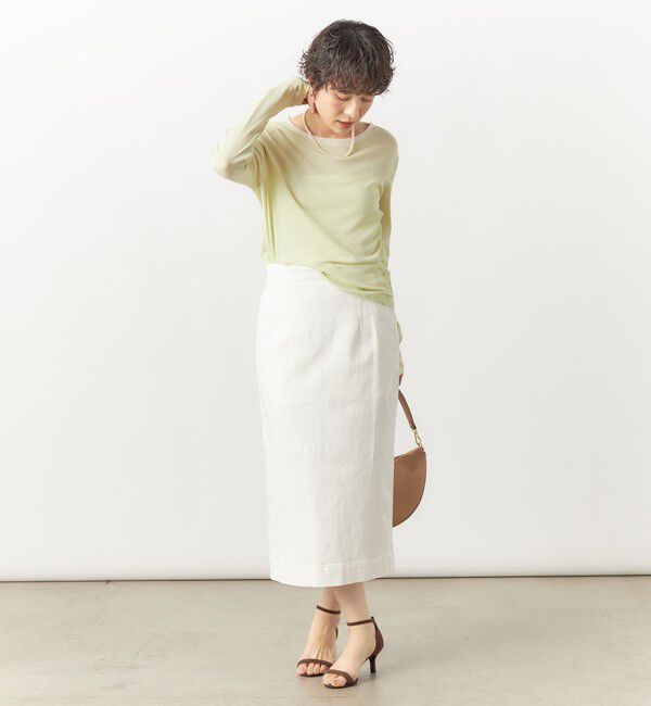 Rie Miller「【RM denim】スリットタイトデニムスカート」|タイト|