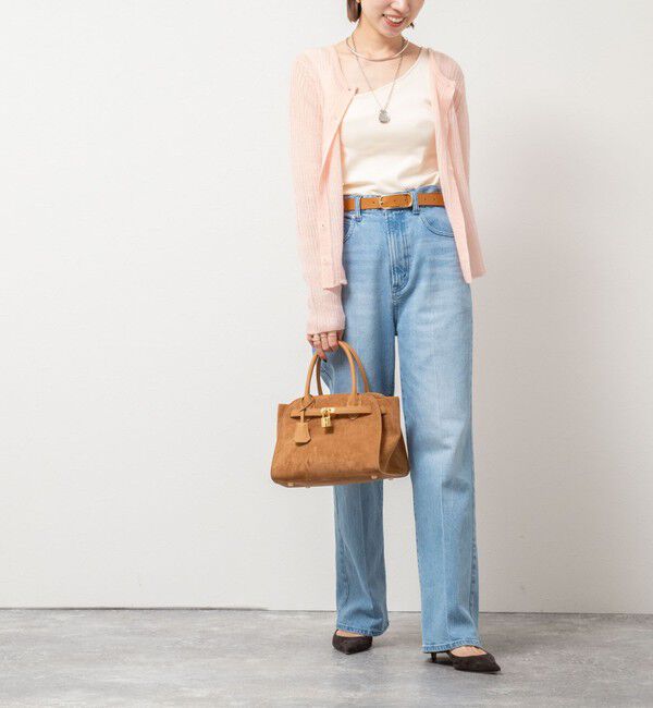 Rie Miller「シアーモヘヤ2WAYリブボートネックカーディガン」|カーディガン|