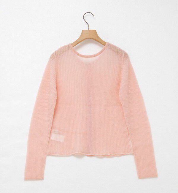 Rie Miller「シアーモヘヤ2WAYリブボートネックカーディガン」|カーディガン|