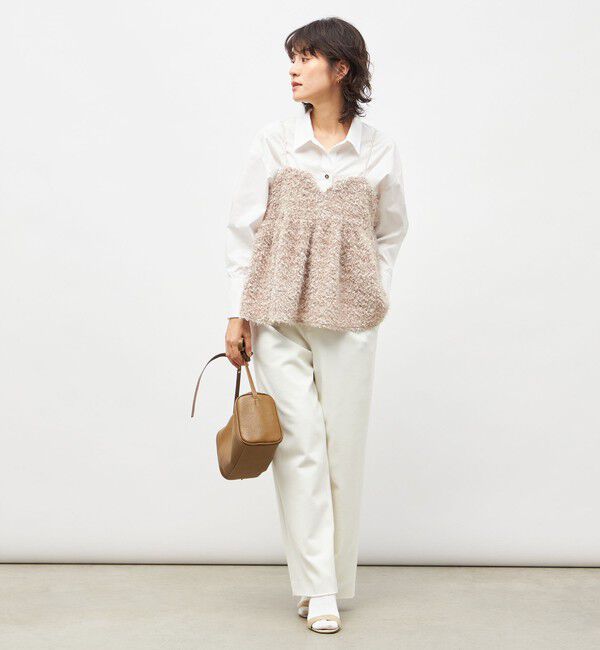 NOLLEY'S sophi「ウォッシャブル両面起毛ヘリンボーン/ストライプセミワイドパンツ」|その他|