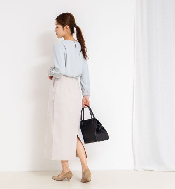 NOLLEY'S「【一部WEB限定カラー＆サイズ】ウォッシャブルＷジャージタイトスカート」|タイト|