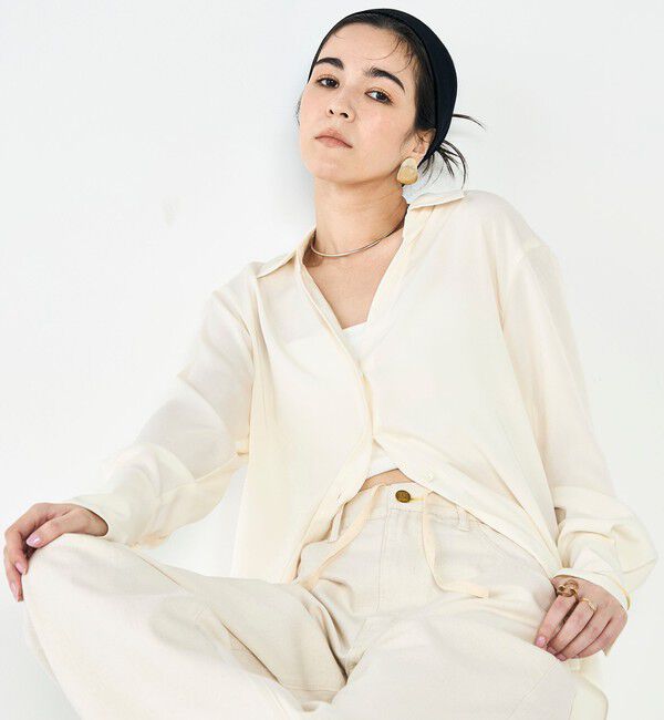 Rie Miller「【RM denim】リネン混ひも付きリラックスパンツ」|その他|