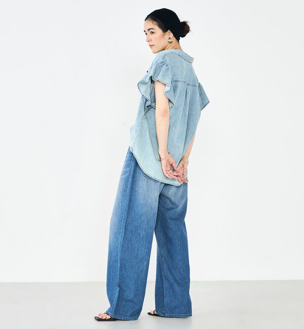 Rie Miller「【RM denim】リネン混ひも付きリラックスパンツ」|その他|