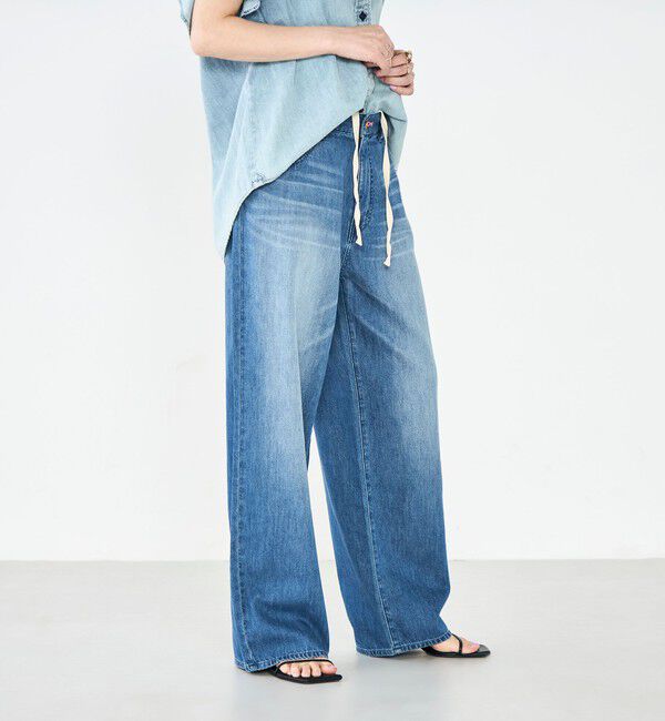 Rie Miller「【RM denim】リネン混ひも付きリラックスパンツ」|その他|