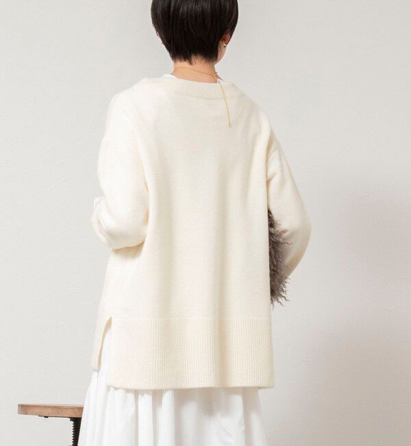 NOLLEY'S「ウールナイロンロング丈プルオーバー」|ニット・セーター|
