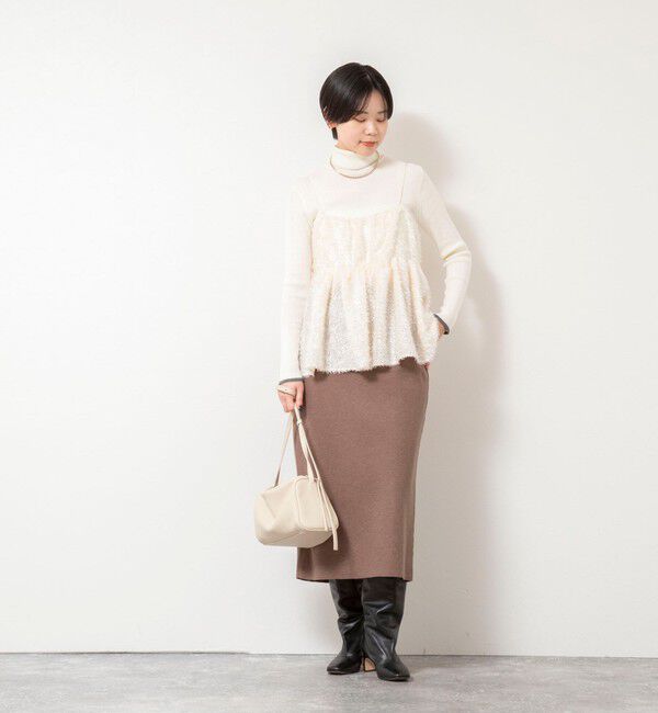 NOLLEY'S「ウォッシャブルカットジャガードビスチェ」|キャミソール|