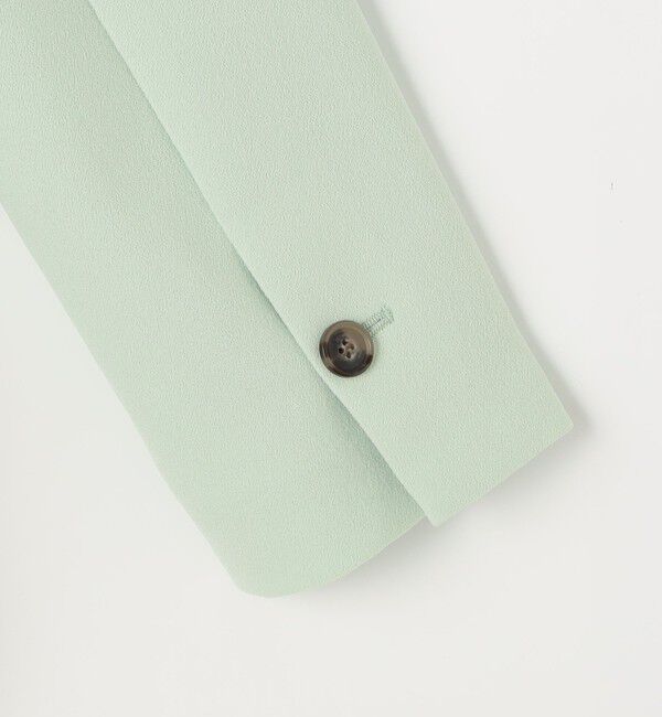 NOLLEY'S sophi「《セットアップ対応》ウォッシャブルバックサテンノーカラージャケット」|ノーカラージャケット|