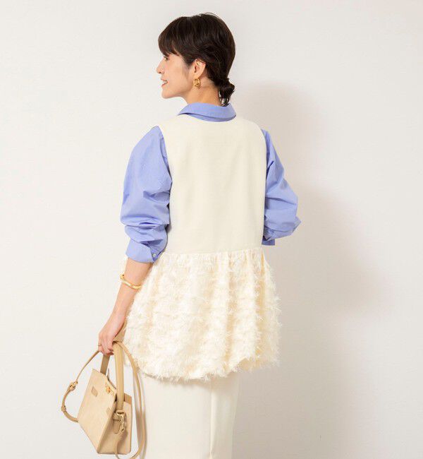 NOLLEY'S sophi「フリンジジャガード切替ベスト」|ベスト・ジレ|