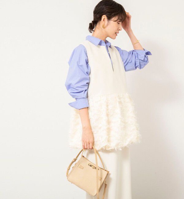 NOLLEY'S sophi「フリンジジャガード切替ベスト」|ベスト・ジレ|