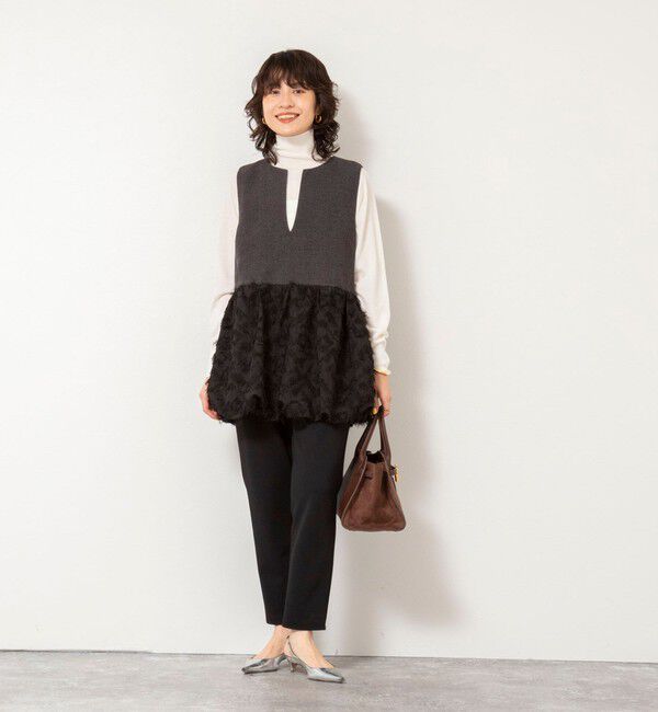 NOLLEY'S sophi「フリンジジャガード切替ベスト」|ベスト・ジレ|