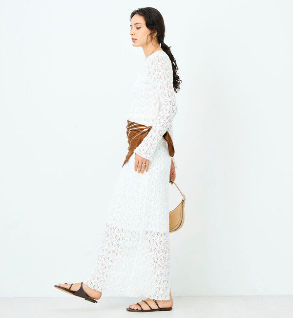 NOLLEY'S sophi「ウォッシャブルストレッチレースタイトスカート」|タイト|