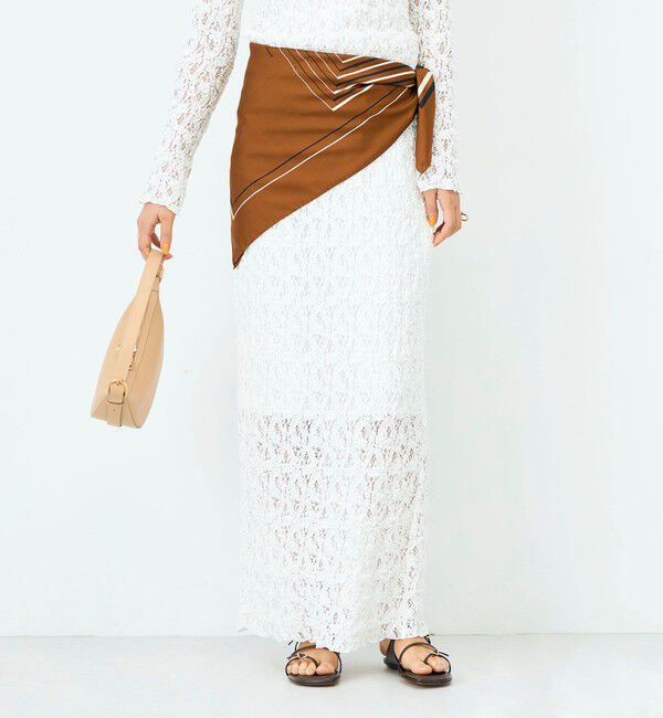 NOLLEY'S sophi「ウォッシャブルストレッチレースタイトスカート」|タイト|