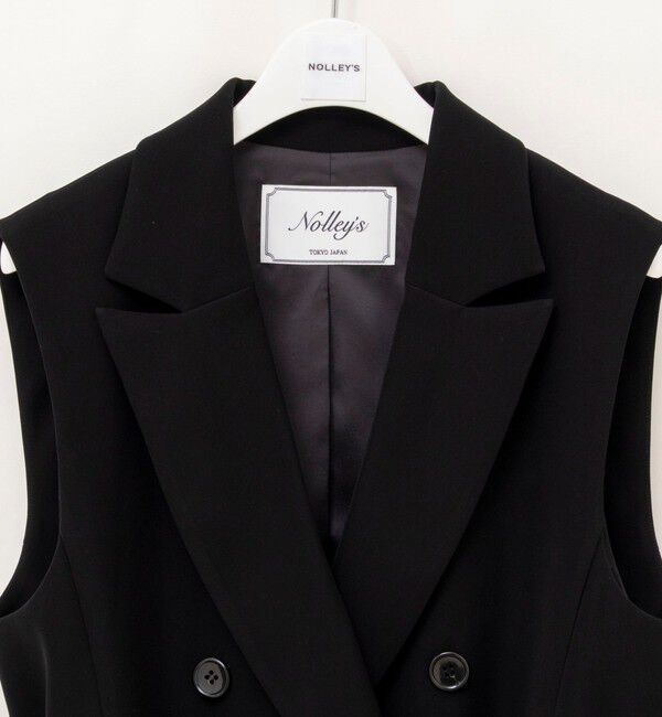 NOLLEY'S「《セットアップ対応》ウォッシャブルダブルクロスジレ」|ベスト・ジレ|