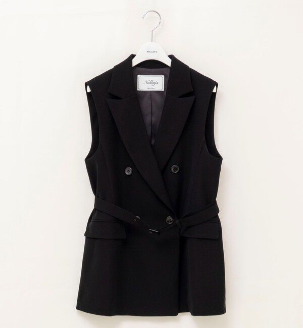 NOLLEY'S「《セットアップ対応》ウォッシャブルダブルクロスジレ」|ベスト・ジレ|