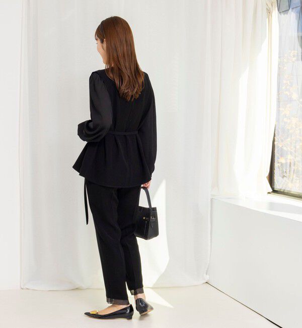 NOLLEY'S「《セットアップ対応》ウォッシャブルダブルクロスブラウス」|シャツ・ブラウス|