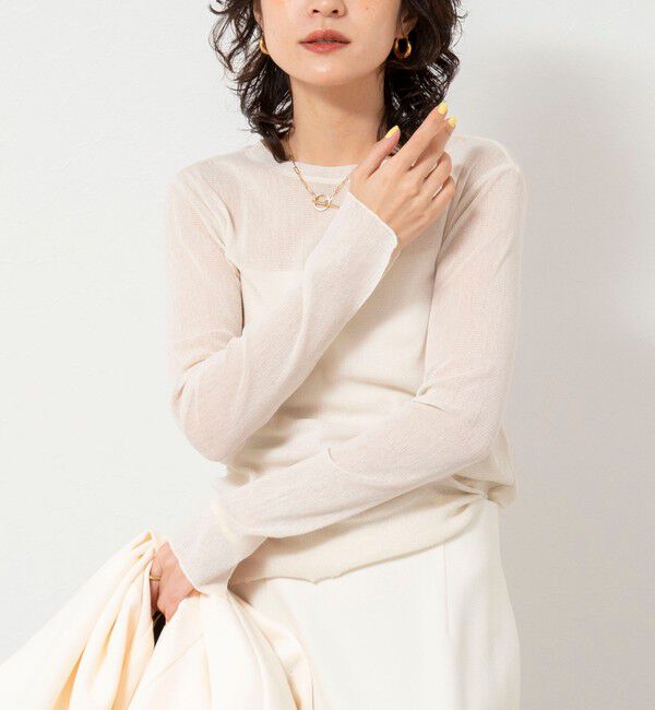 NOLLEY'S sophi「ウォッシャブルラメチュールロンＴ」|Tシャツ・カットソー|