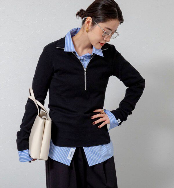 MAQWEL「【MAQWEL/マクウェル】ウォッシャブルストライプシャツ」|シャツ・ブラウス|