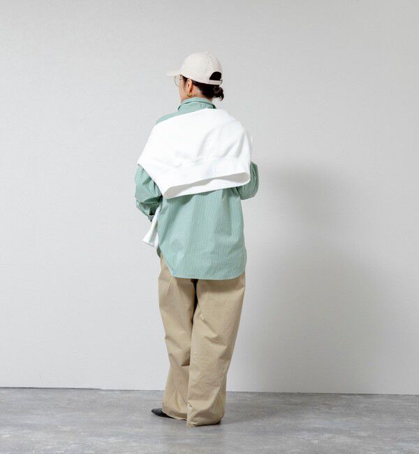 MAQWEL「【MAQWEL/マクウェル】ウォッシャブルストライプシャツ」|シャツ・ブラウス|