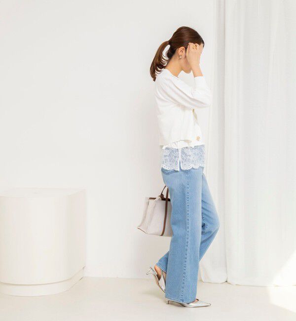 NOLLEY'S「《手洗い可能》ランダムビジューカーディガン」|カーディガン|