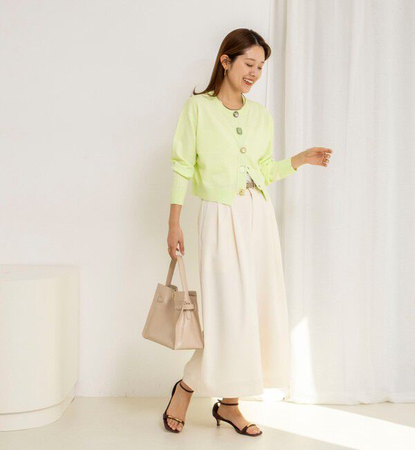 NOLLEY'S「《手洗い可能》ランダムビジューカーディガン」|カーディガン|