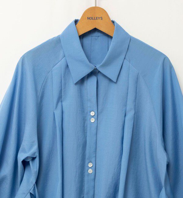 NOLLEY'S「ウォッシャブルウエストリボン2WAYロングシャツ」|シャツ・ブラウス|