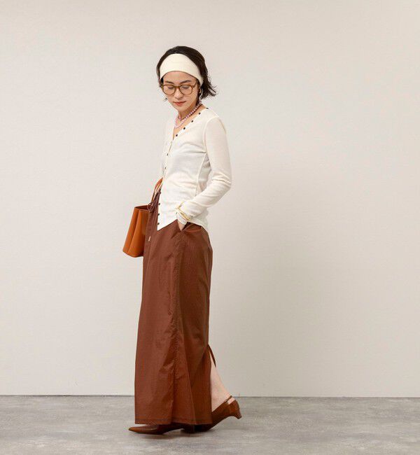 MAQWEL「【MAQWEL/マクウェル】ウォッシャブルリブカーディガン」|カーディガン|