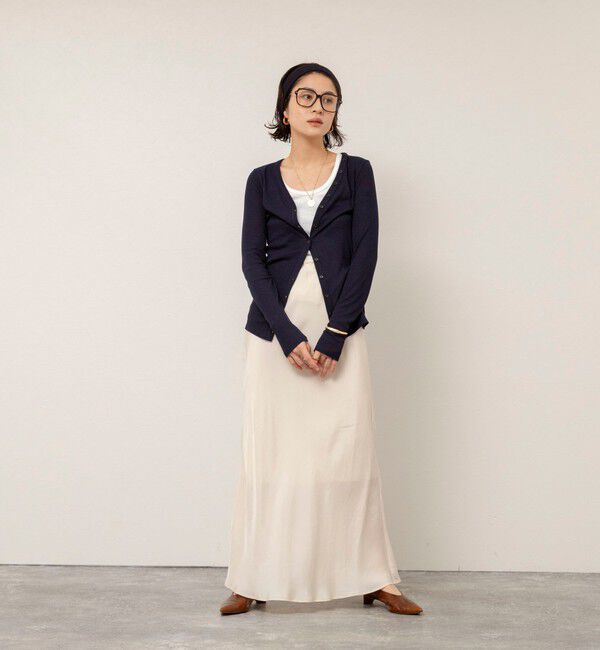 MAQWEL「【MAQWEL/マクウェル】ウォッシャブルリブカーディガン」|カーディガン|