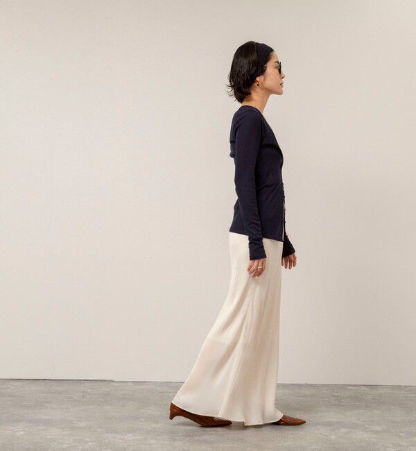 MAQWEL「【MAQWEL/マクウェル】ウォッシャブルリブカーディガン」|カーディガン|