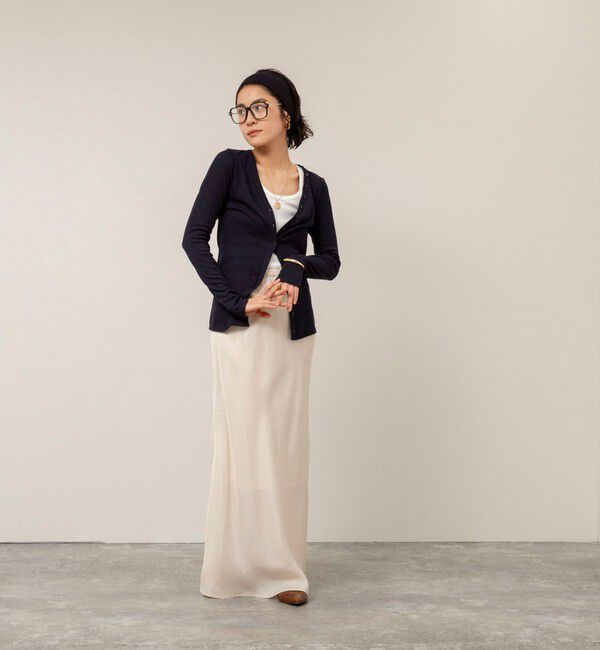 MAQWEL「【MAQWEL/マクウェル】ウォッシャブルリブカーディガン」|カーディガン|