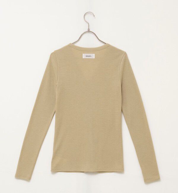 MAQWEL「【MAQWEL/マクウェル】ウォッシャブルリブカーディガン」|カーディガン|