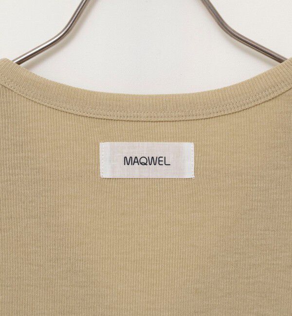 MAQWEL「【MAQWEL/マクウェル】ウォッシャブルリブカーディガン」|カーディガン|