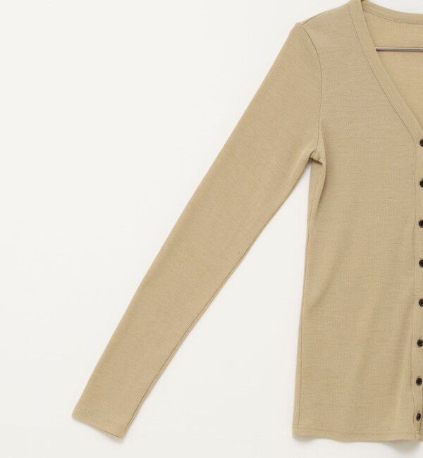 MAQWEL「【MAQWEL/マクウェル】ウォッシャブルリブカーディガン」|カーディガン|
