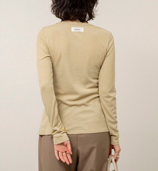 MAQWEL「【MAQWEL/マクウェル】ウォッシャブルリブカーディガン」|カーディガン|