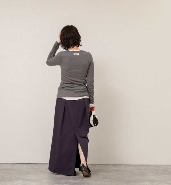 MAQWEL「【MAQWEL/マクウェル】ウォッシャブルリブカーディガン」|カーディガン|