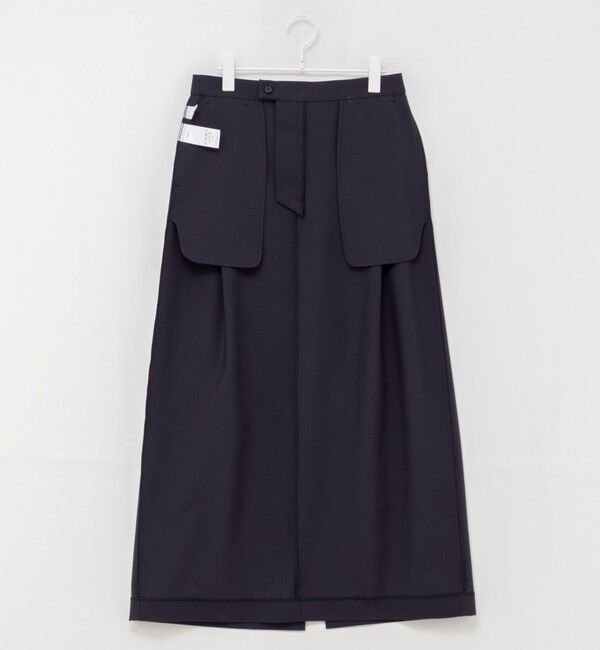 MAQWEL「【MAQWEL/マクウェル】タックロングスカート」|タイト|