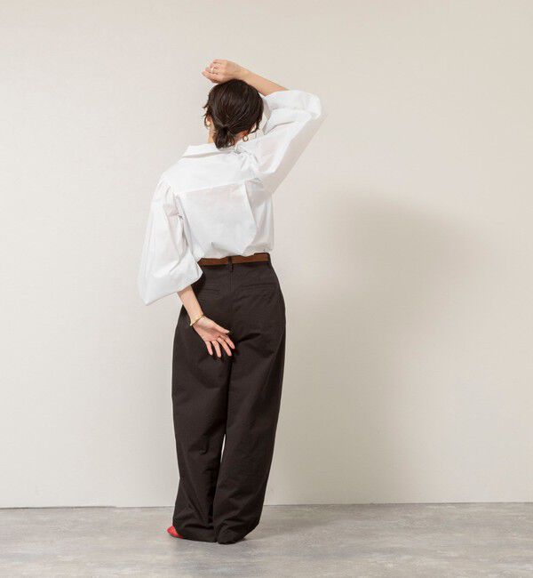 MAQWEL「【MAQWEL/マクウェル】ボリュームスリーブ開襟シャツ」|シャツ・ブラウス|