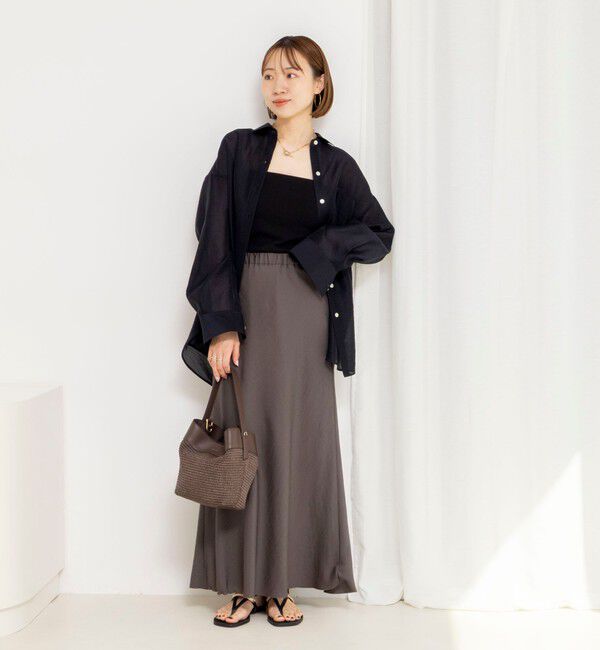 NOLLEY'S「ウォッシャブルセルロースシルクシアーシャツ」|シャツ・ブラウス|