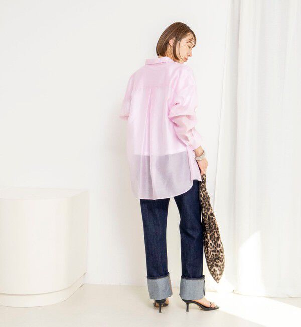 NOLLEY'S「ウォッシャブルセルロースシルクシアーシャツ」|シャツ・ブラウス|