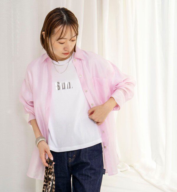 NOLLEY'S「ウォッシャブルセルロースシルクシアーシャツ」|シャツ・ブラウス|